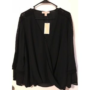 Michael Kors Lace Long Sleeved Blouse